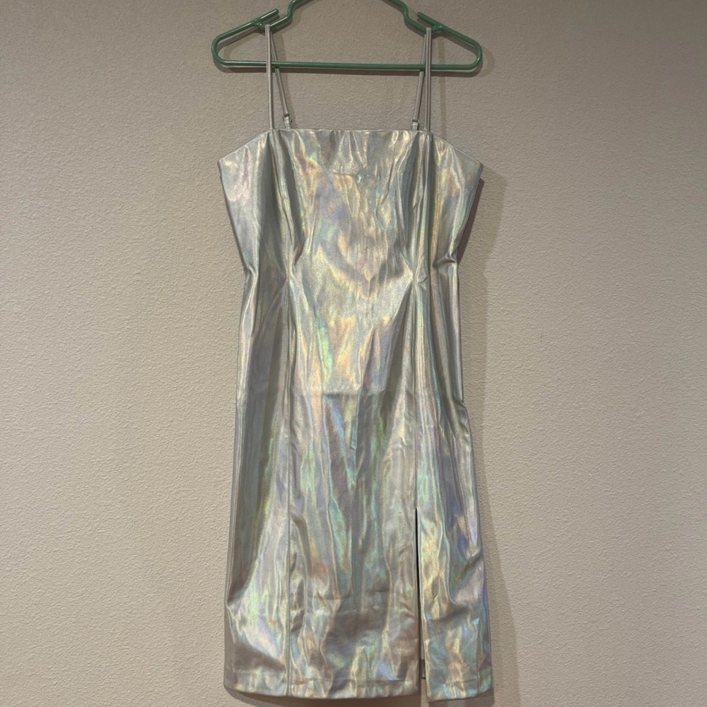 Sale!! Steve Madden metallic vegan leather midi dress